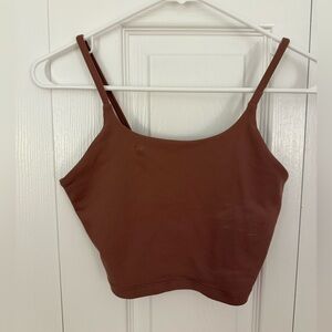 Avia Brown Sports Bra Crop Top Women's Size Medium Workout Athletic Gym🩷